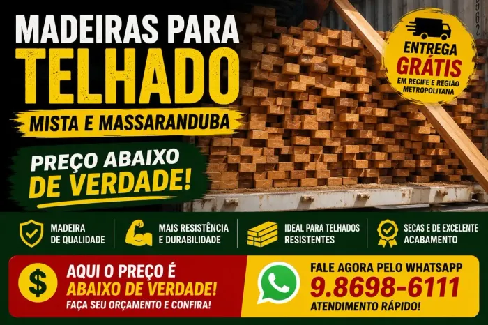 Madeira Telhado Ripa Caibro Linha Frete Grátis 