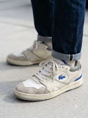 Tênis Lacoste Lineshot Original Couro Masculino - Tam 39/40