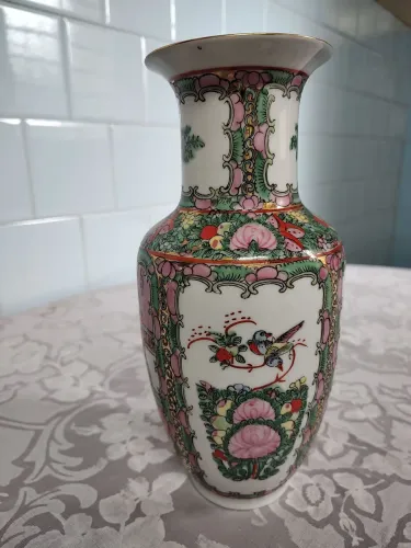 Vaso antigo oriental porcelana