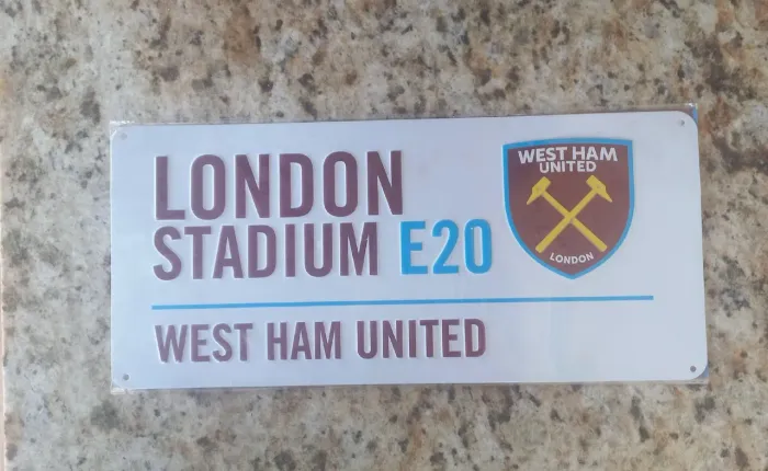 Placa decorativa West ham united