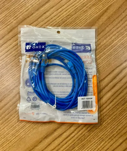 Cabo De Rede RJ45 Azul 5 Metros