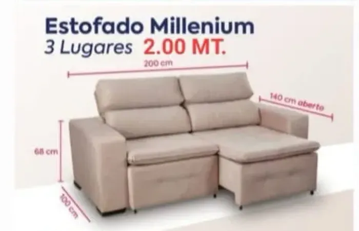Sofá Retrátil e Reclinável