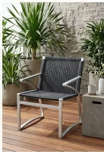 Cadeira de alumínio designer para recepção (muito chique)