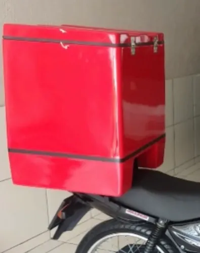 Baú de fibra para moto