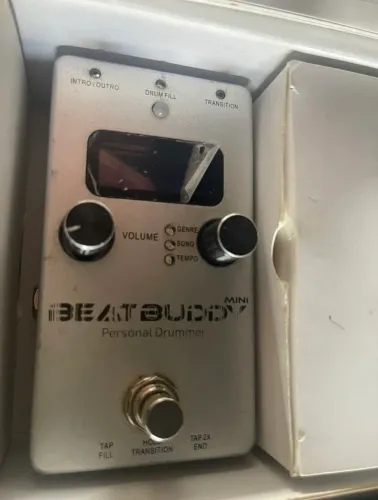 Pedal De Bateria Beatbuddy Mini - Bateria Pessoal Prateado está novo