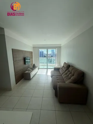 Alugo Apartamento com 72m2 no Mandarim com varanda panorâmica, sala, 2/4, 1 suíte, banheir