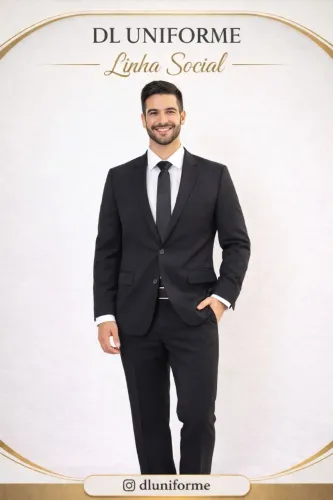 Uniforme social feminino e masculino para empresas - eventos