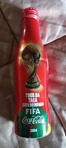 garrafa de alumínio coca-cola comemorativa. copa do mundo 2014