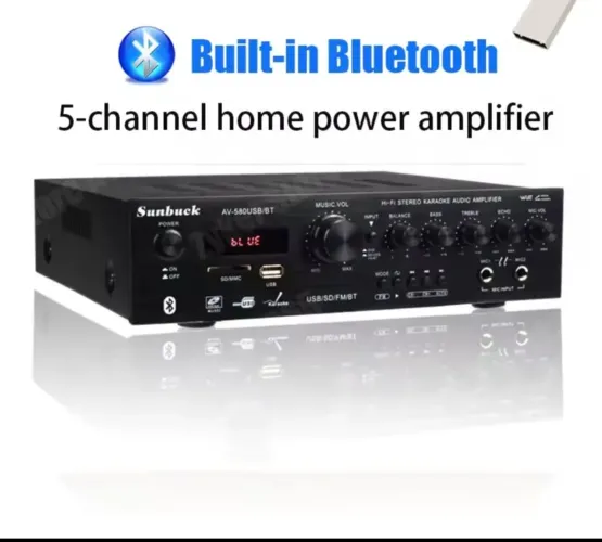 Receiver Amplificador Sunbuck 580BT 5.1 canais 400W