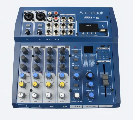 Console interface mesa MI6 séries SOUNDCRAFT