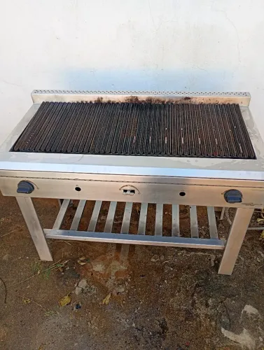 Chapa churrasqueira grill A Gás tipo Americana Industrial 100cm x 40cm