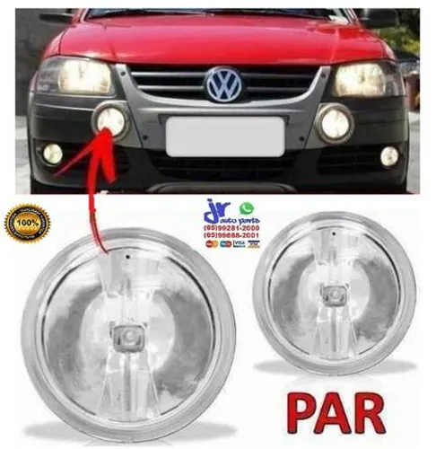 Par Farol de Milha Auxiliar para - Saveiro G4 2006 2007 2008 2009 2010 Superior