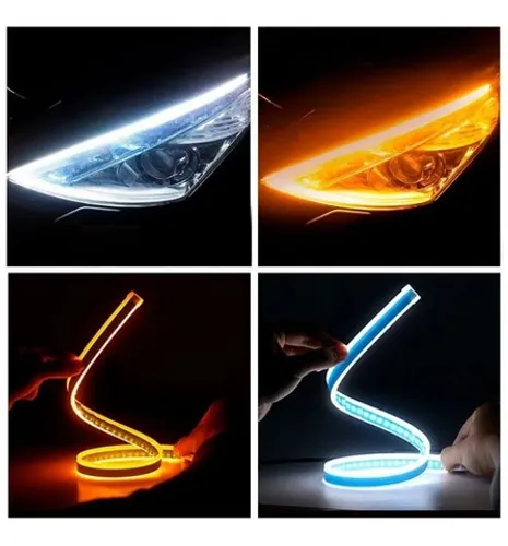 Fita Led 60cm Shockligth Drl 6000k - Seta 3000k Sequencial