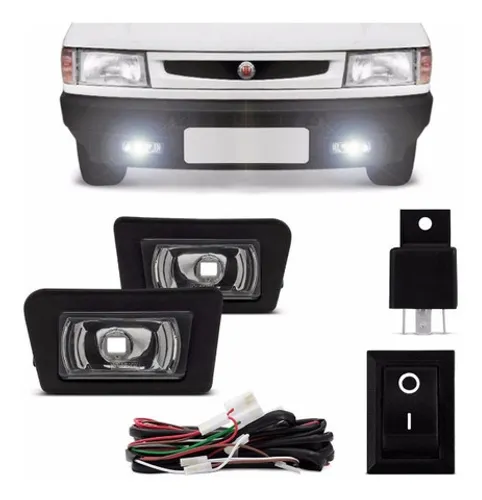 Kit Farol Milha Uno 84 a 03 Fiorino 90 a 03 Elba Premio 85 a 95 Auxiliar Neblina