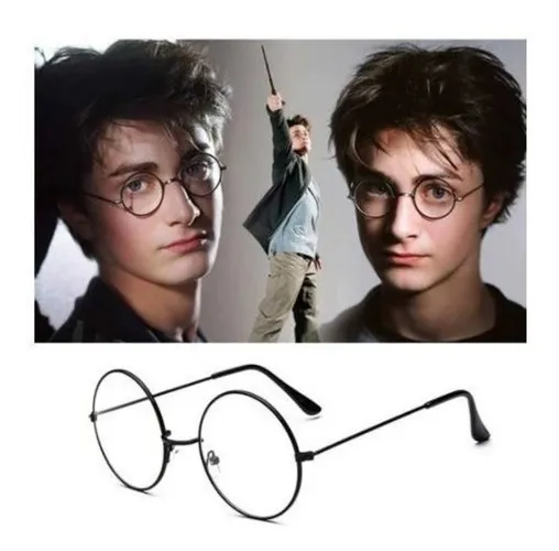 Óculos Armação Redonda Harry Potter Com Lente Descanso