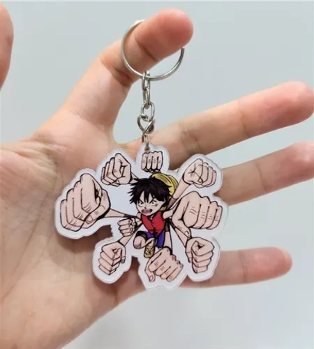 Chaveiro de Acrílico Ruffy 5 cm