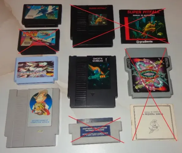 Cartuchos NES 8 bits