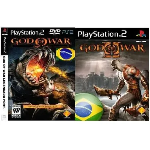 Coleção God of war 1 e 2 Playstation 2 ps2
