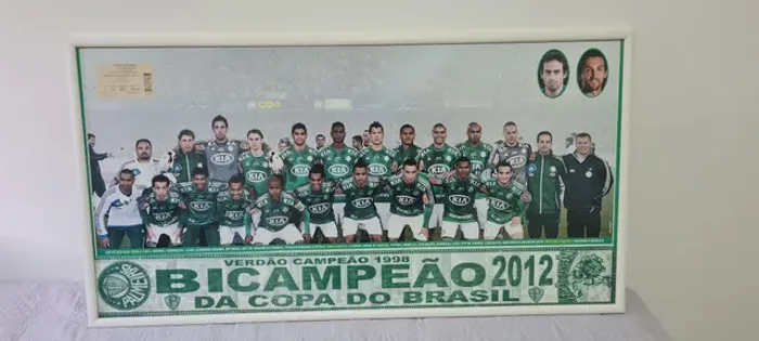 Quadro Palmeiras Bicampeão da Copa do Brasil 2012