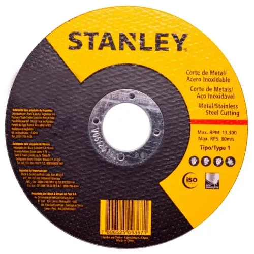 Disco de Corte Inox 115x1,0x22 - Stanley