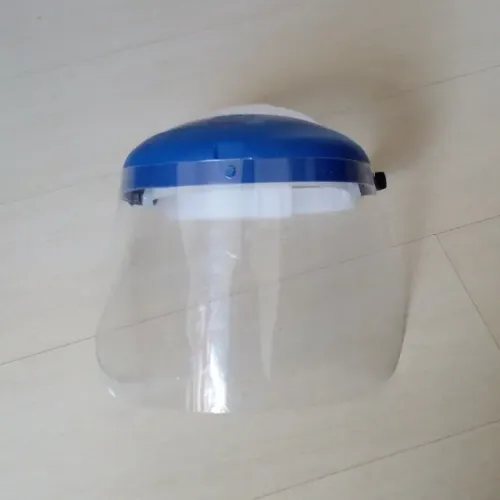 Protetor Facial Acrilico Azul c/Regulagem