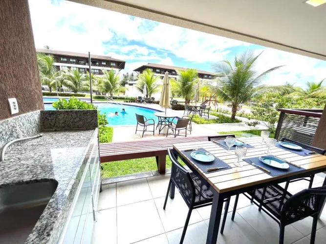Flat 03 quartos no Cupe Beach Living