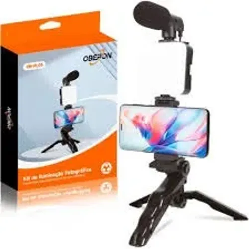 Tripé e Kit de Iluminação Fotográfica OR-PL04