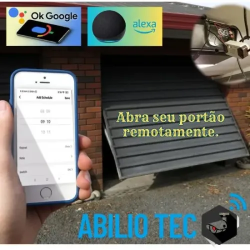 Garagem Inteligente Abrir/ Fechar com Alexa ou OK Google - Casa Vida Intelig