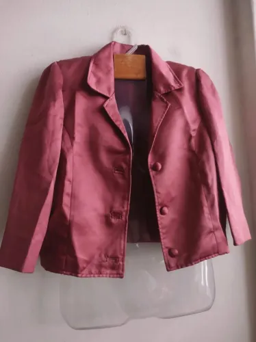 Blazer rosa elegante tamanho médio 