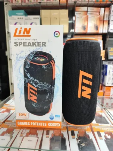 Caixa de som lin grande 80w a prova d'água