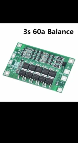 Placa de balanceamento de Proteção BMS 3S 60A