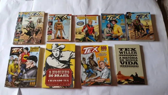 tex - lote com 9 gibis especiais - a história de tex