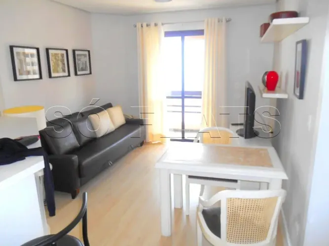 Lindo flat no Itaim Bibi para locação muito próximo da Av Brig. Faria Lima e Av 9 de Julho