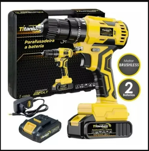Parafusadeira 21V Impacto Brushless - 2 Baterias Lacrado