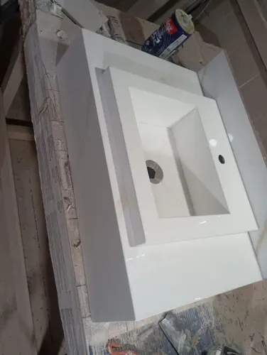 Pia para banheiro em porcelanato