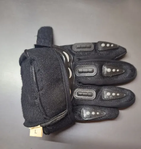 Luvas de segurança para piloto de moto 