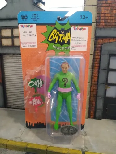 DC Charada Riddler Sem Máscara 15cm - McFarlane - Raro