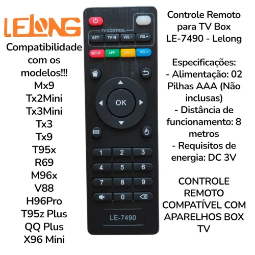 Controle Remoto Universal streaming
