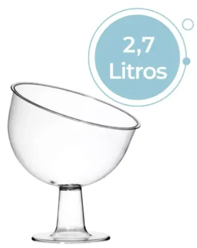 2 Taças grandes para doces