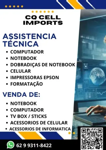 Assistencia tecnica especializada e vendas de notebook usados