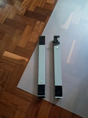 Suporte C/Rodinhas Base Ajustável Máquina Lavar Fogão Geladeira Móveis Reforçado