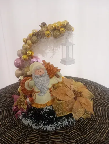 arranjo de natal papai noel