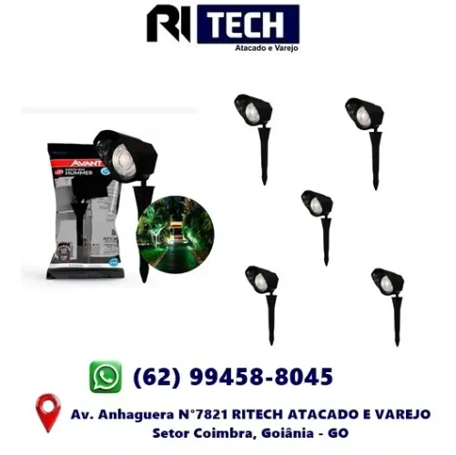Espeto de Jardim Led Hummer 5W IP65 6500K Branco Frio 420Lm Bivolt Avant
