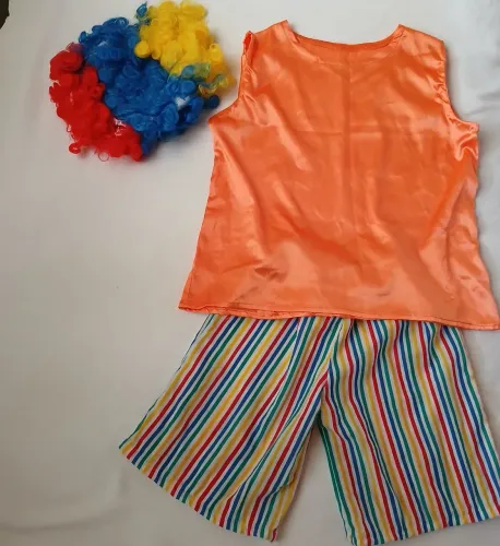 Fantasia infantil palhaço tam 8/9