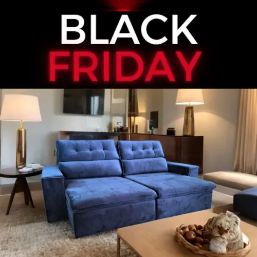 sofa retratil 2 modulos na black friday