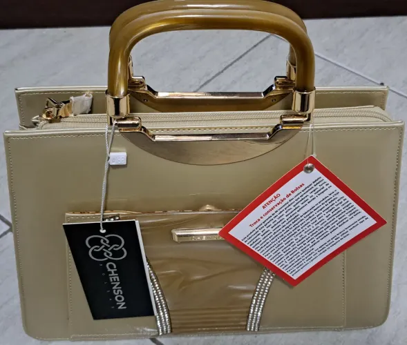 Bolsa chenson de mão ou transversal 