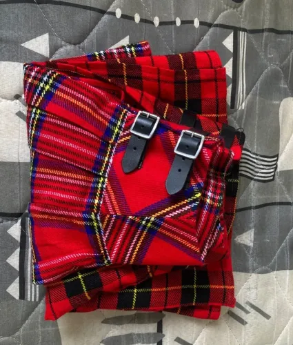 Conjunto de saias escocesas kilts