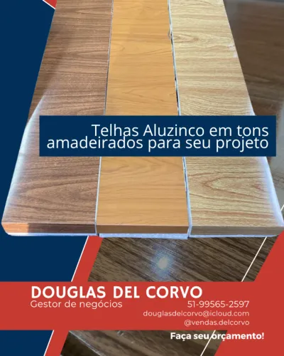 Telha Forro Aluzinco Amadeirada