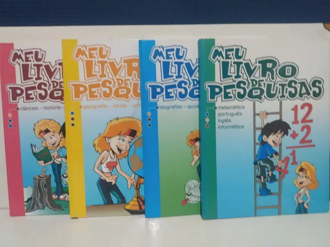 Kit 4 Livros Meu Livro de Pesquisas - Completo