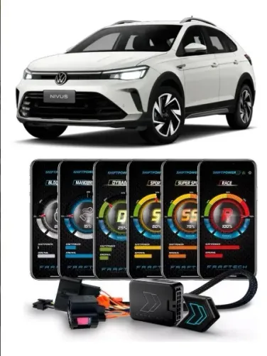 Modulo Acelerador Pedal Shiftpower Nova Versao App Nivus 2021 a 2026